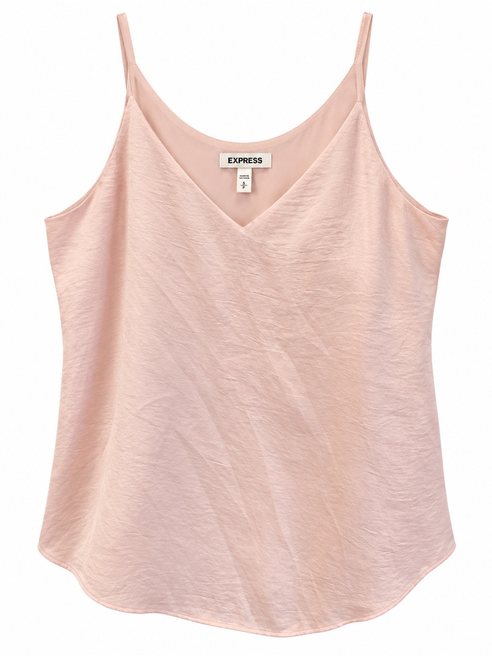 Express Light Blush Satin V-Neck Cami - 60% OFF MSRP!!!